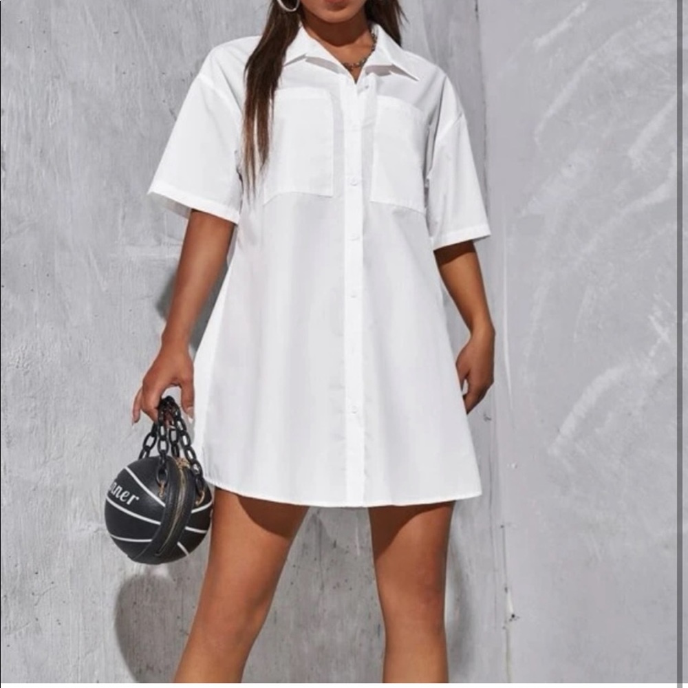 Freedom calls shirt dress